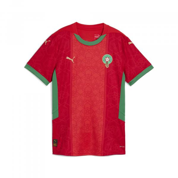 Damska koszulka domowa Maroko 2025 PUMA Red Archive Green