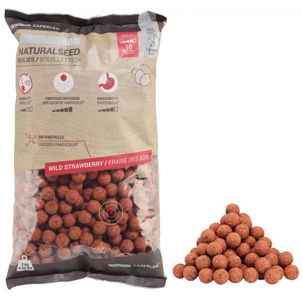 Kulki proteinowe Caperlan Naturalseed 16 mm truskawka 2 kg