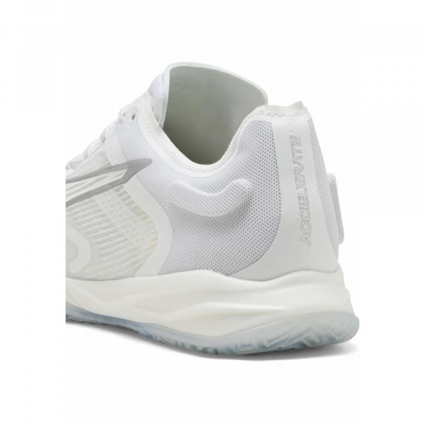 Buty do piłki ręcznej unisex Accelerate NITRO™ SQD 4 PUMA White Silver Metallic