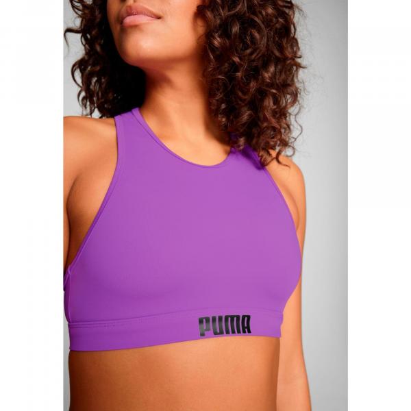 Góra od bikini Puma, racerback, fioletowym