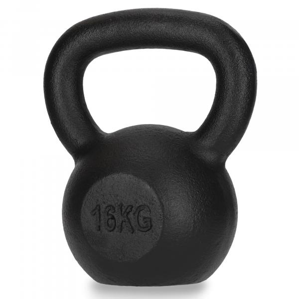 Kettlebell żeliwny 4FIZJO 16 kg