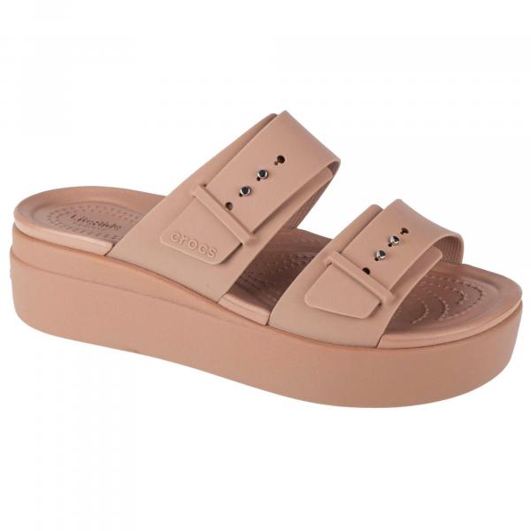 Klapki damskie Crocs Brooklyn Low Wedge