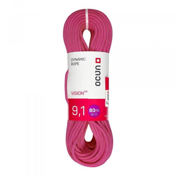 Lina dynamiczna Ocun Vision WR 9.1 mm 80 m - purple/yellow