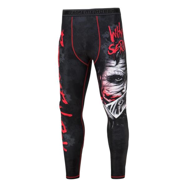 Legginsy sportowe męskie EXTREME HOBBY WHY SO SERIOUS