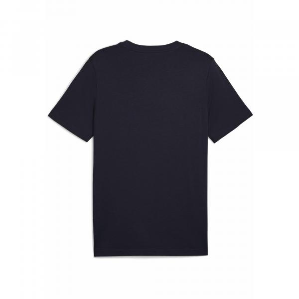 Młodzieżowa koszulka Essentials 2 Colour z małym logo No. 1 PUMA New Navy Blue