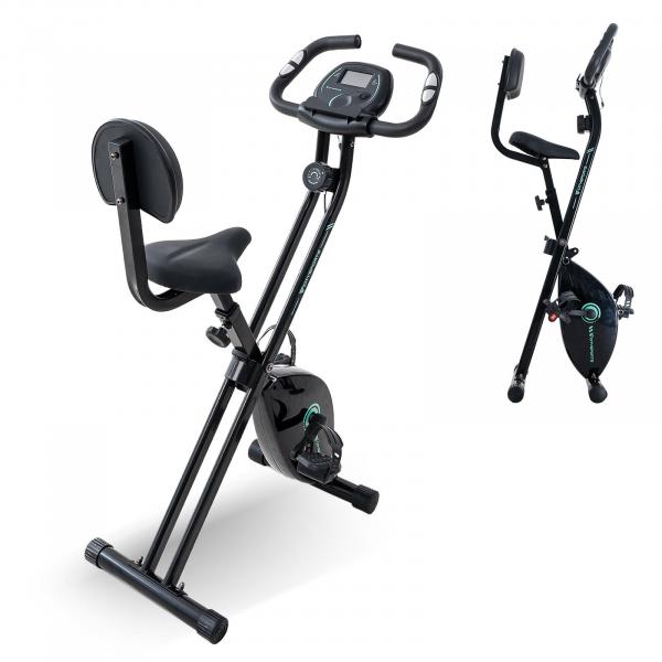 Składany rower treningowy, X-Bike, 8 poziomów oporu, kompaktowy i cichy