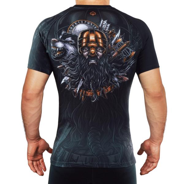 Rashguard do MMA/BJJ męski Ground Game Ragnarok z krótkim rękawem