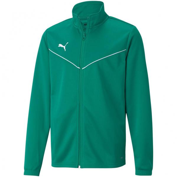 Bluza dla dzieci Puma teamRISE Training Poly Jacket Jr zielona