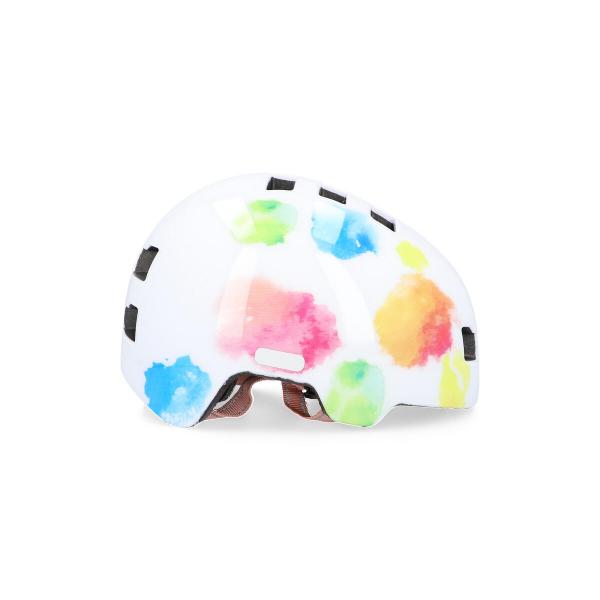 Kask rowerowy dziecięcy Fischer BMX Kinder Plus Splash z oświetleniem