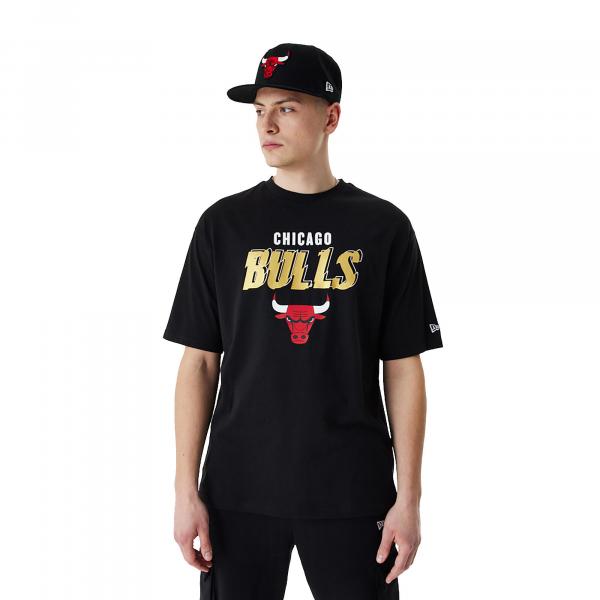 Koszulka męska New Era Team Script OS Tee Chicago Bulls