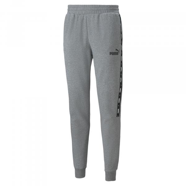 Męskie spodnie dresowe Essentials+ Tape PUMA Medium Gray Heather