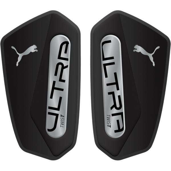 Ochraniacze piłkarskie na golenie ULTRA Twist PUMA Black Silver Metallic