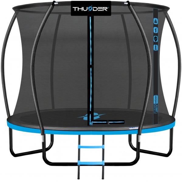 Trampolina ogrodowa do skakania Thunder Inside Ultra 8FT BLUE