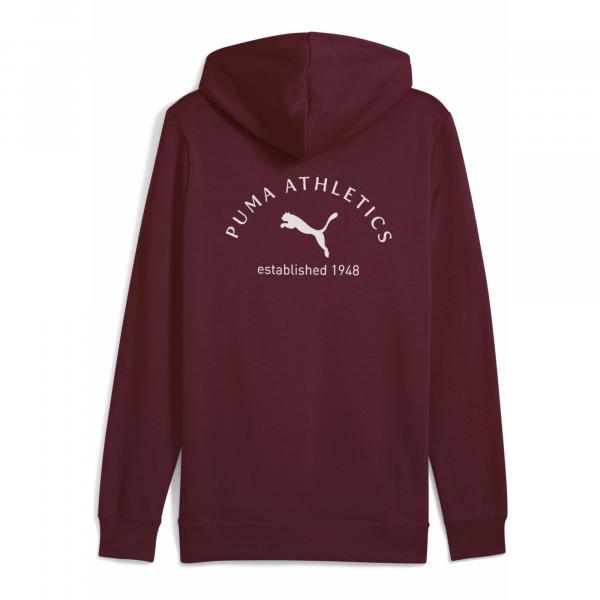 Męska bluza z kapturem PUMA Class z grafiką PUMA Ruby Shimmer Red