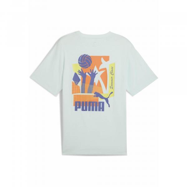 Męska koszulka sportowa Graphics Summer PUMA Peaceful Blue