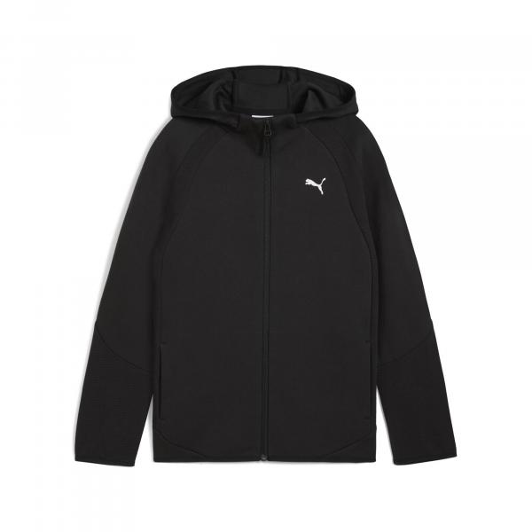 Młodzieżowa bluza Evostripe z kapturem zapinana na suwak PUMA Black