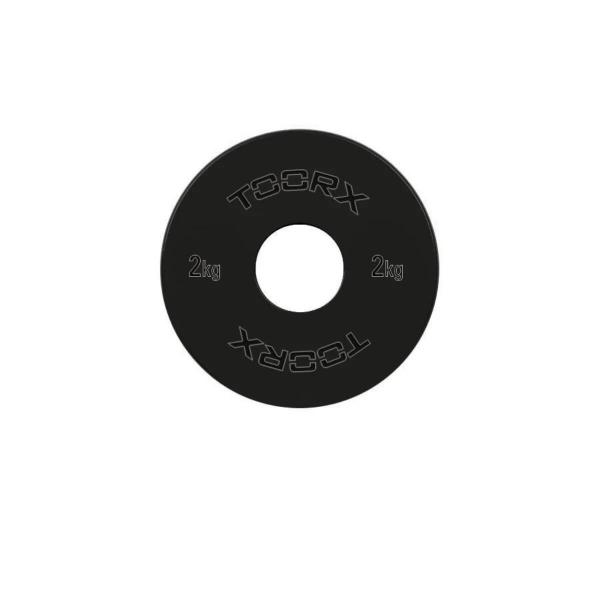 Micro Halterschijven - 50 mm - Zwart - Staal - 2 kg