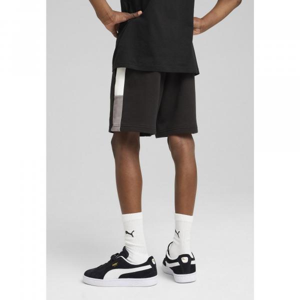 Młodzieżowe szorty Essentials Block PUMA Black