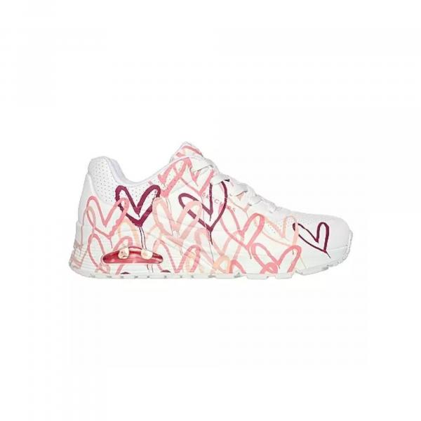 Tenisówki Skechers Model Uno-spread The Love Kolor Biały