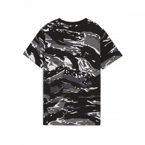 Młodzieżowa koszulka Essentials Camo PUMA Black