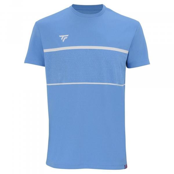 Koszulka tenisowa męska z krótkim rekawem Tecnifibre Team Tech Tee azur