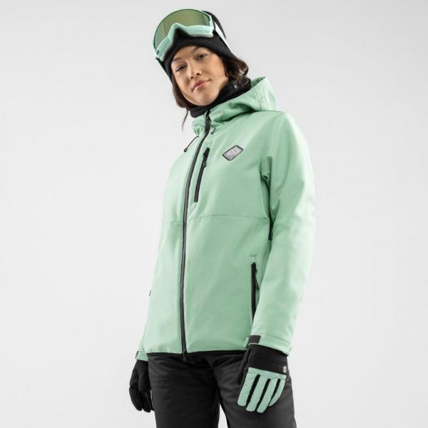 Damska kurtka snowboardowa Sporty zimowe Siroko W2-W Emerald