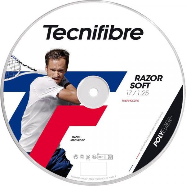 Naciąg tenisowy Tecnifibre Razor Soft szpula 200 m. black 1,20 mm