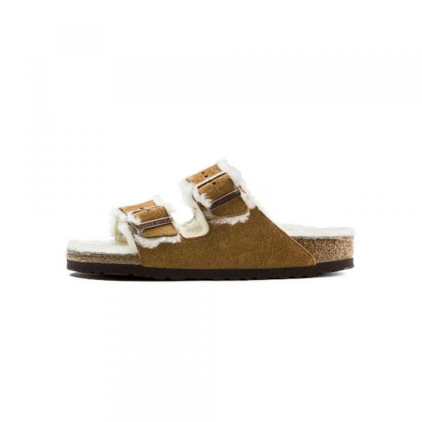 Klapki damskie Birkenstock Arizona Sheepskin