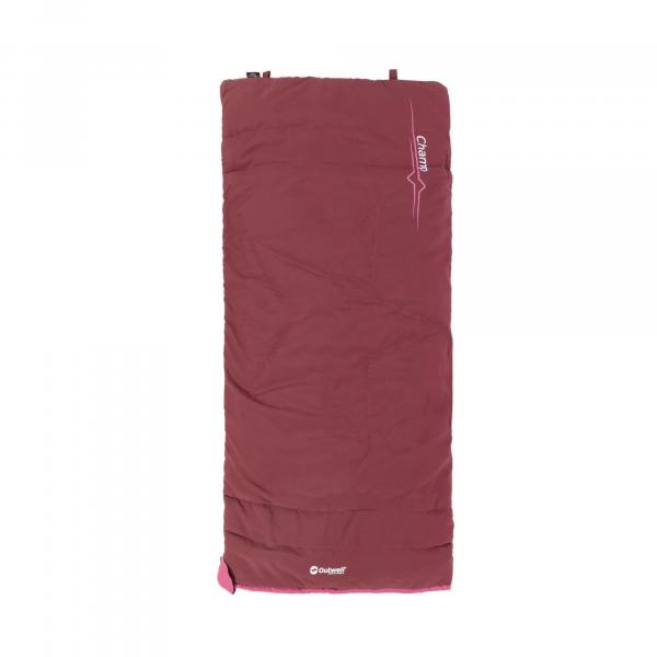 Śpiwór dla dzieci Outwell Champ Kids (130 cm) - deep red LEWY