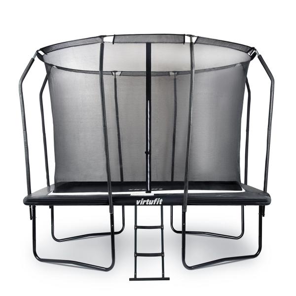 Trampolina Premium z siatką zabezpieczającą - prostokątna - 183 x 274 cm