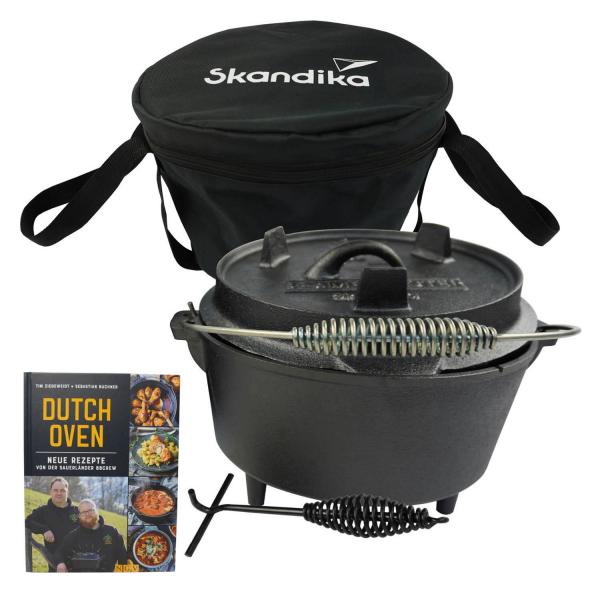 Żeliwny garnek kociołek kempingowy Dutch Oven Flame Master 8,5 L