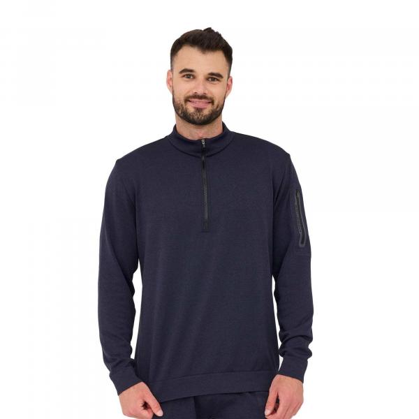 Bluza męska wełniana z krótkim ekspresem Brubeck OUTDOOR MERINO