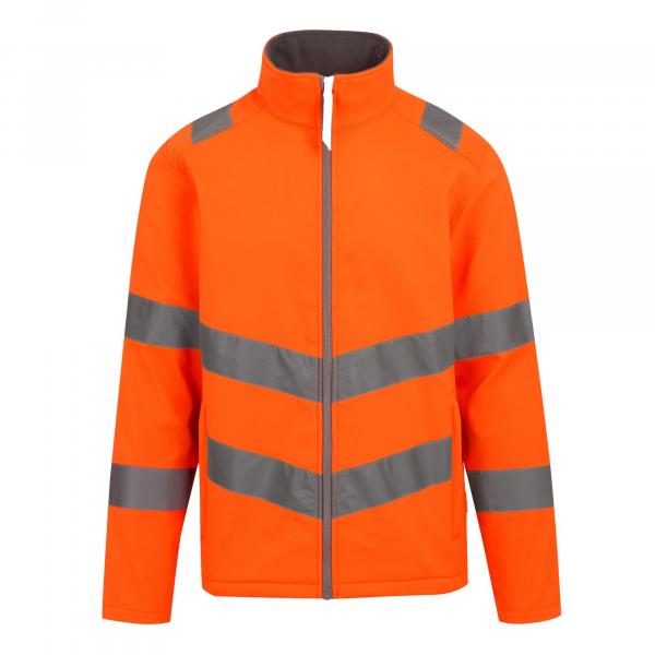 Kurtka Softshellowa Męska 2 Warstwy HiVis