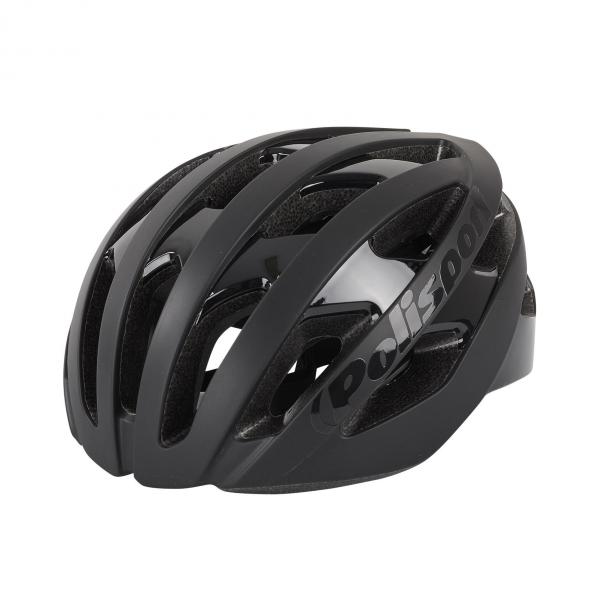 Rowerowy kask szosowy Light Pro Schwarz czarny matowy / błyszczący