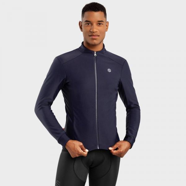 Mężczyzna Kolarstwo Męska kurtka rowerowa softshell J1 Elba SIROKO Navy Blue