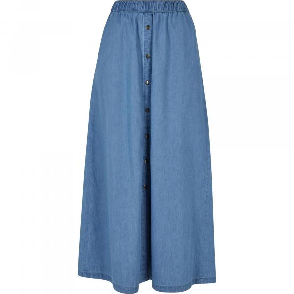 Spódnica Maxi Damska Denim Lekka Szerokie