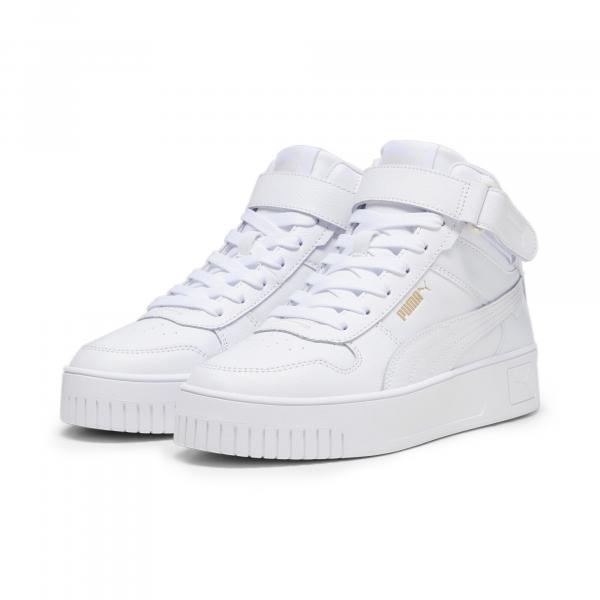 Damskie sneakersy Carina Street Mid PUMA White Gold