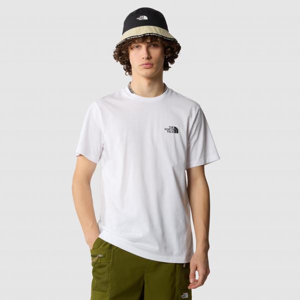 T-Shirt Simple Dome Rozmiar S Biały - NF0A87NGFN4