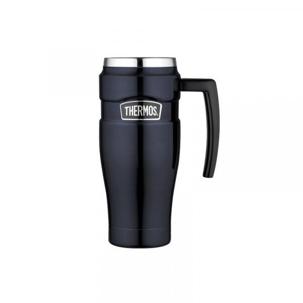 Kubek termiczny Thermos z uchwytem 470 ml ciemnoniebieski