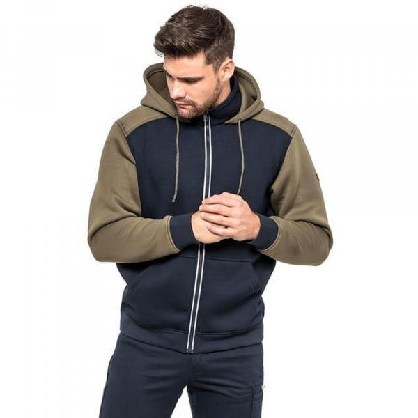 Bluza męska piankowa HELBOS AVACORE granatowo-oliwkowa
