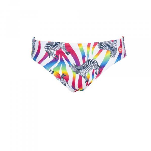 Kąpielówki slipy męskie na basen Arena Crazy Zebras Brief