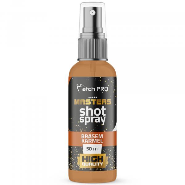 Spray Dodatek Do Przynęt Kulek Matchpro Masters Shot Brasem Carmel 50Ml