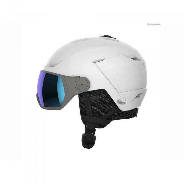 Kask narciarski z przyłbicą szybą Salomon Icon LT Visor White