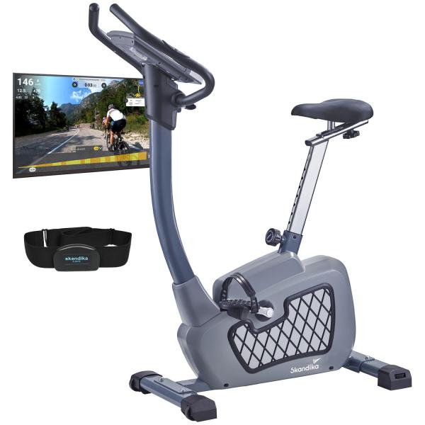 Rower stacjonarny, treningowy Wiry, z wyświetlaczem LCD + pas piersiowy