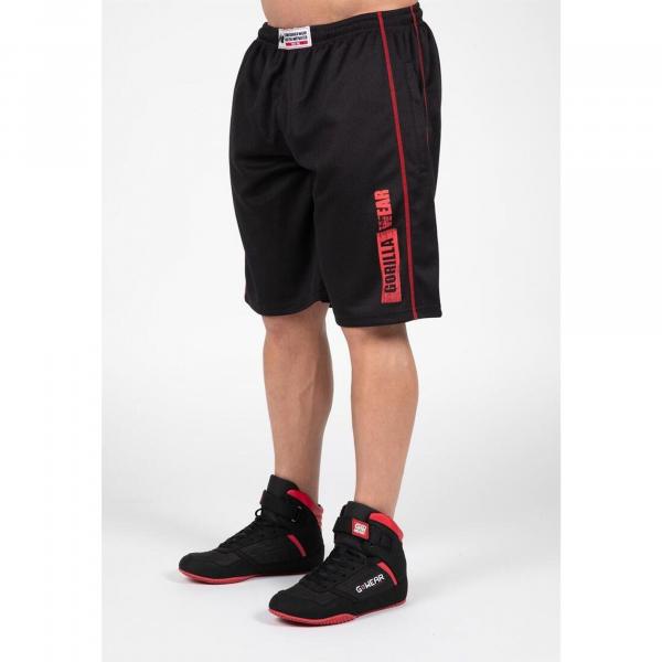 Wallace Mesh Szorty - Czarny/Czerwony