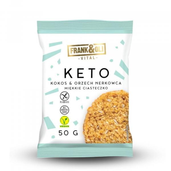 Keto miękkie ciasteczko kokos & orzech nerkowca 50g