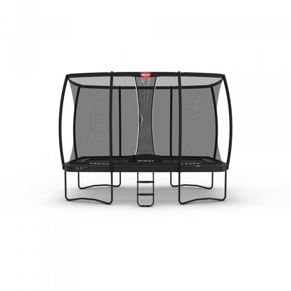 Trampolina BERG Champion + Siatka zab. Regular Prostokątna 410x250 Antr. sz.