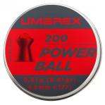 Śrut 4,5 mm diabolo Umarex Powerball z kulką 200 szt. półokrągły (4.1721)