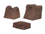 Poduchy do przystrzeliwania Outdoor Connection Bench Bags 3-cz. brązowe skórzane (BRB3LEA-28031)