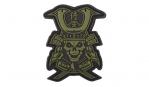 Naszywka 3D - Samurai Skull - Zielony - 101 Inc.